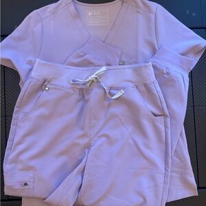Figs Light Purple Scrub Set
